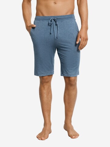 Hanro Pyjamashorts ' Casuals ' in Blau: Vorderseite