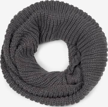 styleBREAKER Schlauchschal 'Unifarbener Feinstrick Loop' in Grau: Vorderseite