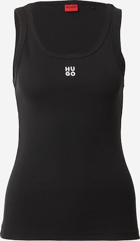 HUGO Red Top 'Datamia' in Black: front