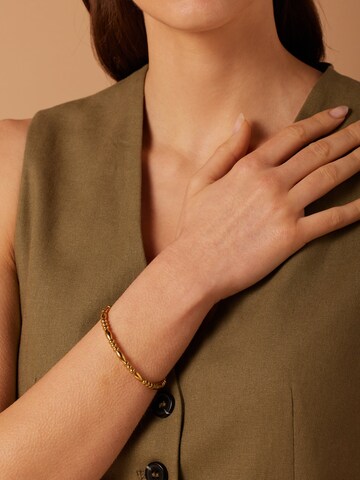 Lucardi Armband 'Moderner Look' in Goud: voorkant