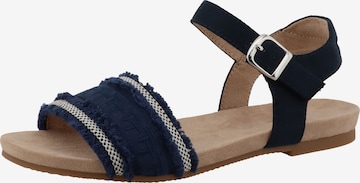 TOM TAILOR Sandale in Blau: Vorderseite