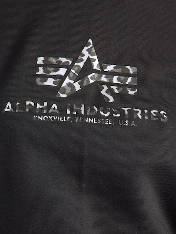 ALPHA INDUSTRIES Tréning póló - fekete