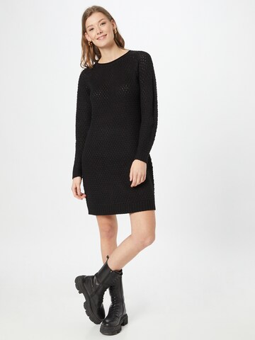 VILA Knitted dress 'LIOMY' in Black: front