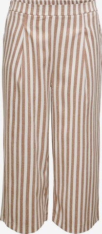 regular Pantaloni con pieghe 'Caris' di ONLY Carmakoma in marrone: frontale