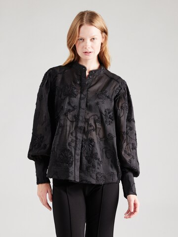 Camicia da donna di Copenhagen Muse in nero: frontale