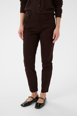 Part Two Slimfit Broek 'Soffys' in Bruin: voorkant