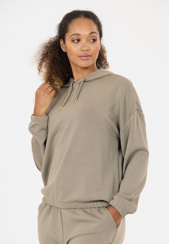 Athlecia Sports sweatshirt 'NAMIER W' in Brown: front