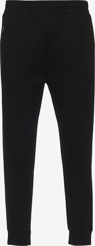 SOUTHPOLE Tapered Trousers in Black: front