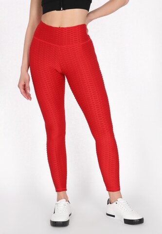 faina Athlsr Skinny Sports trousers in Red: front