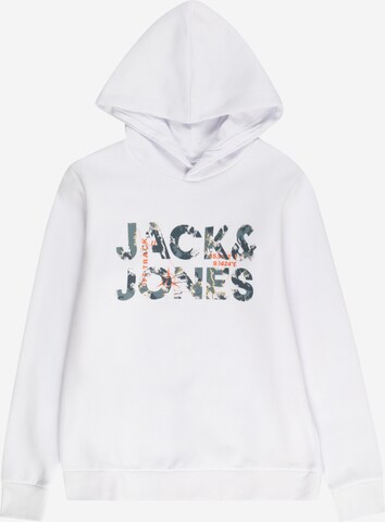 Jack & Jones Junior Sweatshirt 'Tech' in Weiß: predná strana