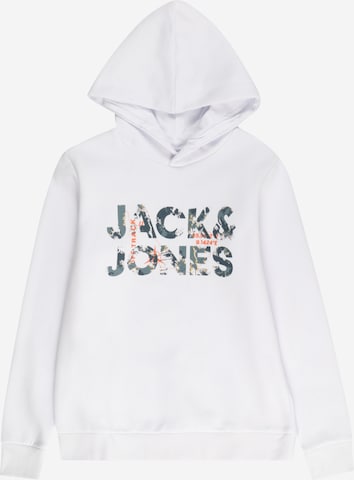 Jack & Jones Junior Sweatshirt 'Tech' in White: front