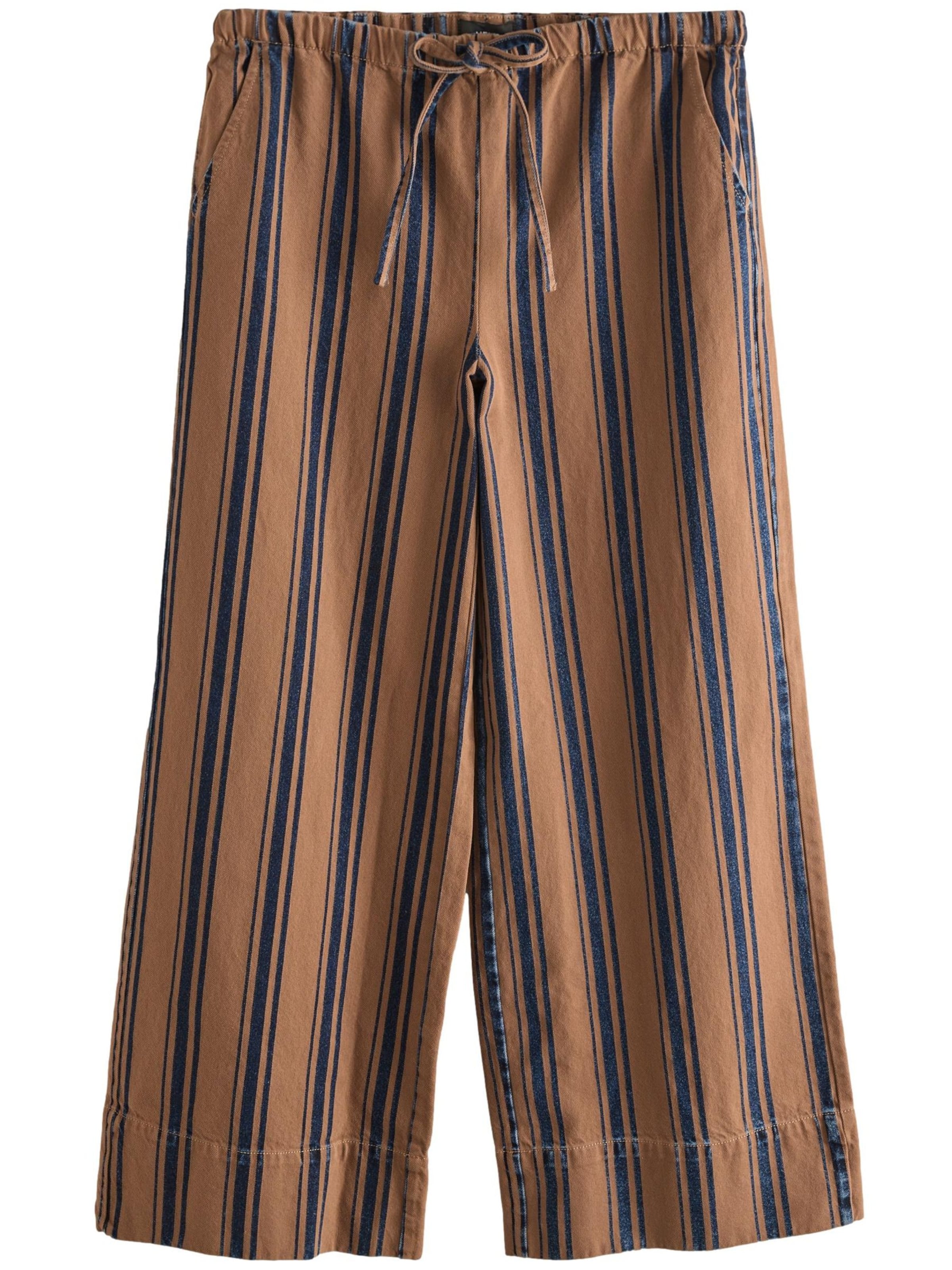 Next Wide leg Jeans in Brown: front