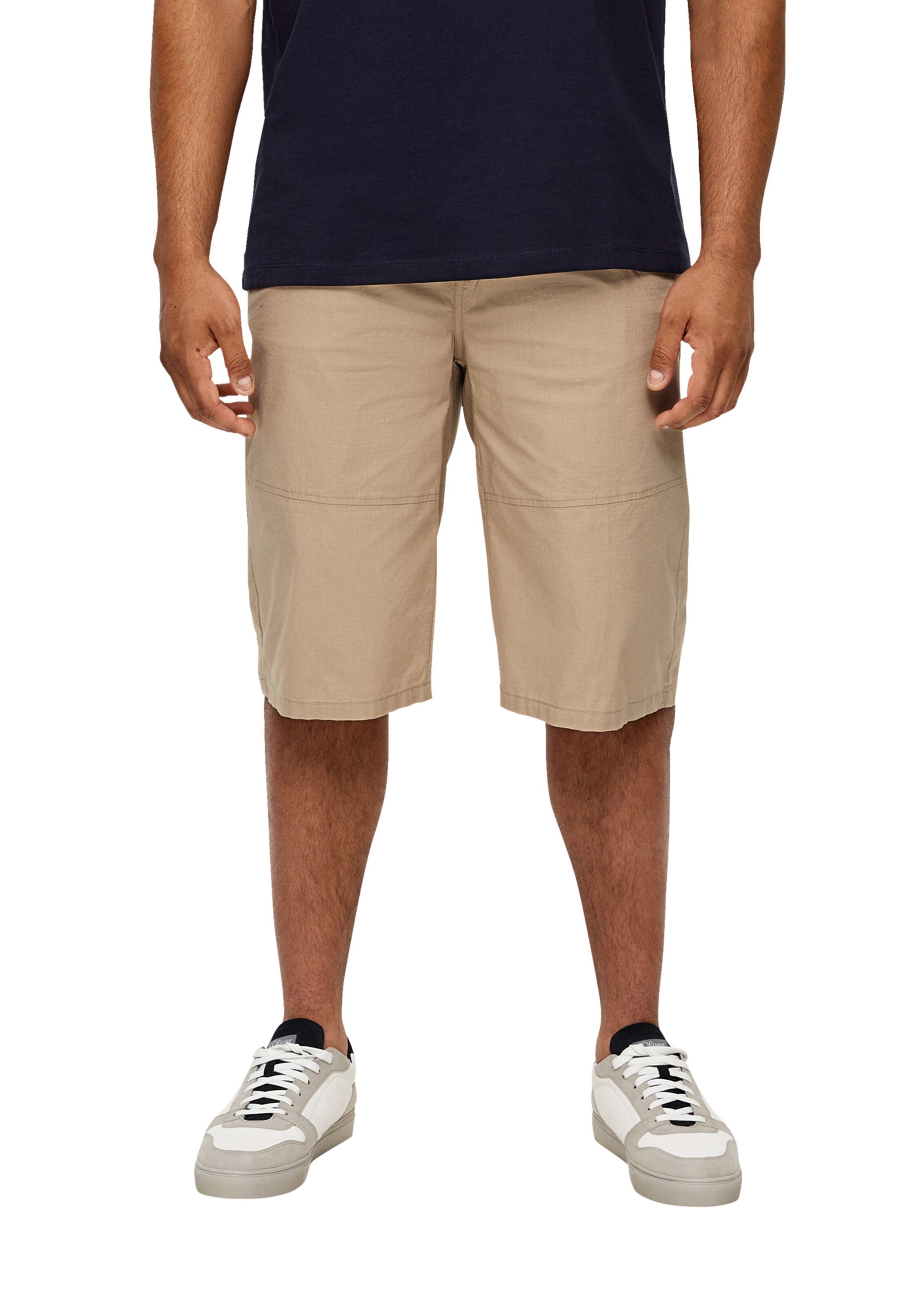 s.Oliver Men Big Sizes Loosefit Hose in Beige: Vorderseite