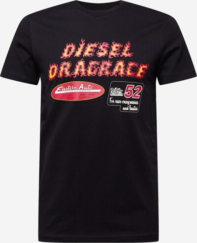 DIESEL T-shirt 'EGOR' i gul / röd / svart / vit, Produktvy
