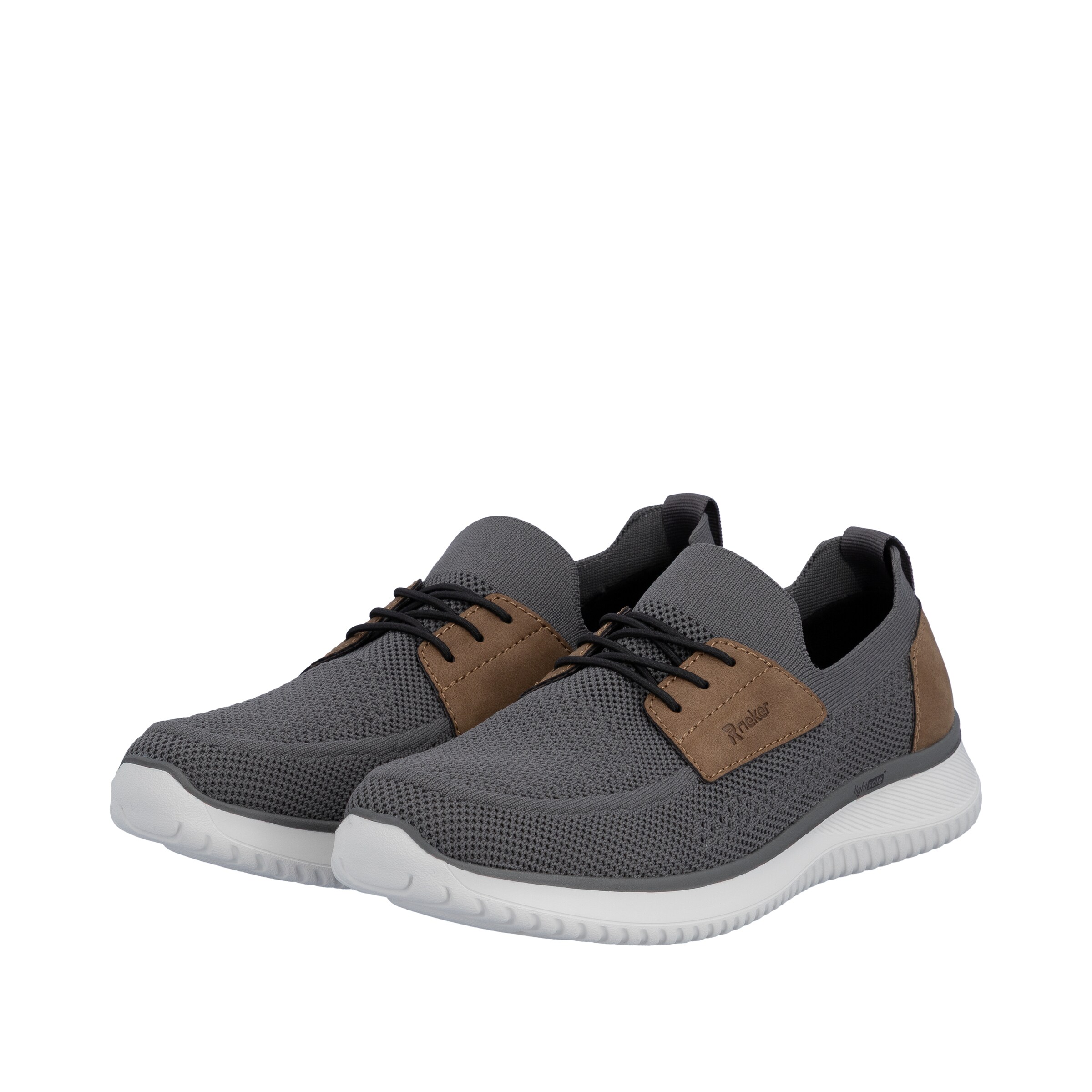 Chaussure à lacets Rieker en gris