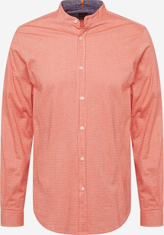 BOSS - Regular Fit Camisa 'Race' em vermelho: frente