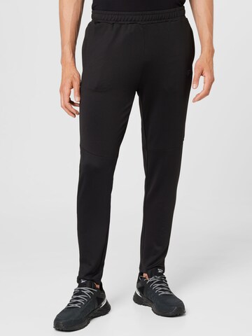 4F Tapered Sportbroek in Zwart: voorkant