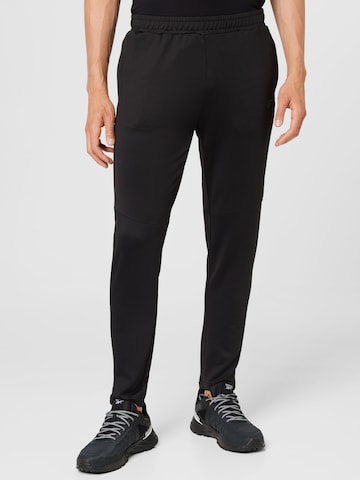 Tapered Pantaloni sportivi di 4F in nero: frontale