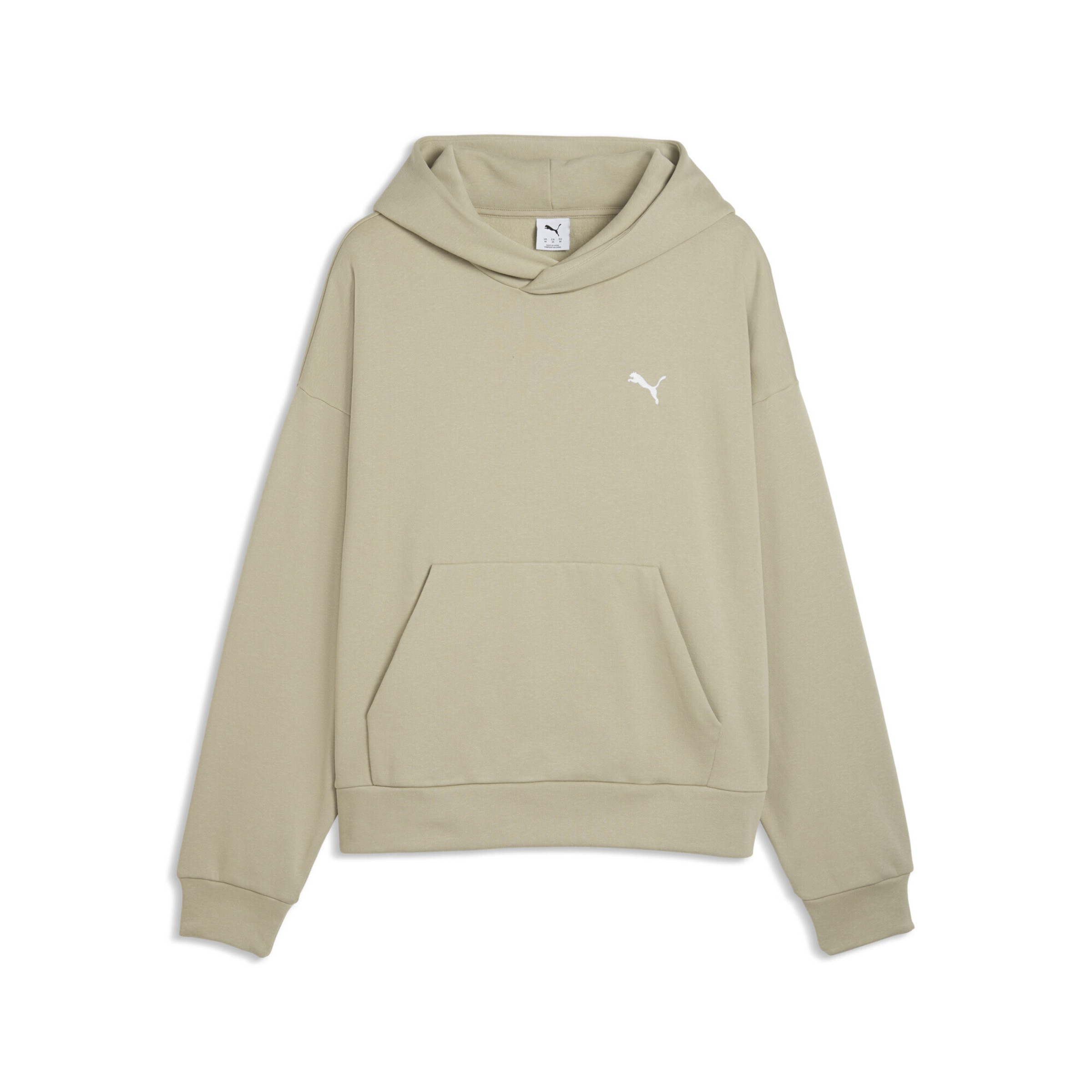 PUMA Sweatshirt 'Wardrobe Essentials' in Beige: voorkant
