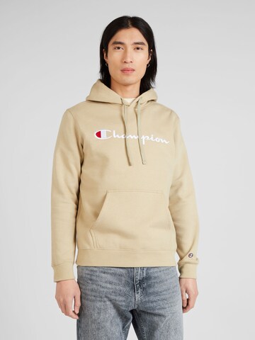 Felpa di Champion Authentic Athletic Apparel in beige: frontale