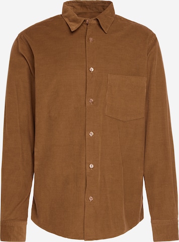 Coupe regular Chemise 'Baby' MADS NORGAARD COPENHAGEN en marron : devant