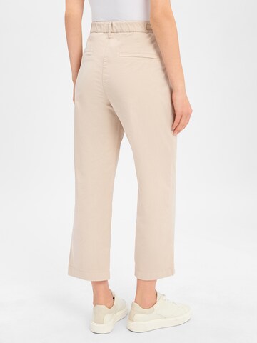 MAC Flared Pleat-front trousers in Beige