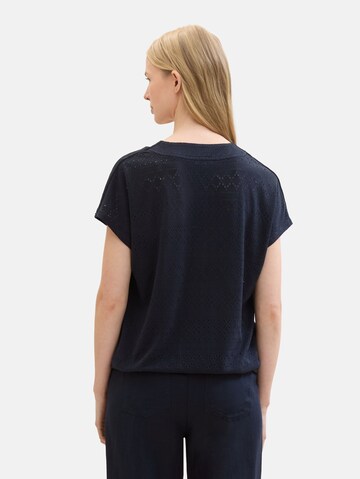 TOM TAILOR Bluse in Blau