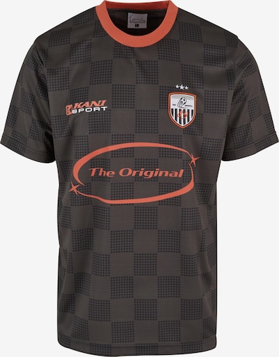 Triko iš Karl Kani, spalva – pilka / kraujo spalva / juoda / balta, Prekių apžvalga