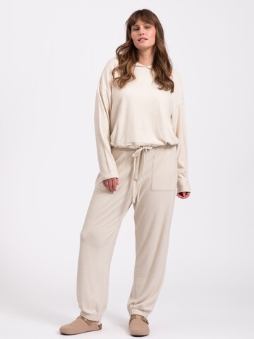 Lykkeland Atelier Hoodie 'soft' in Beige