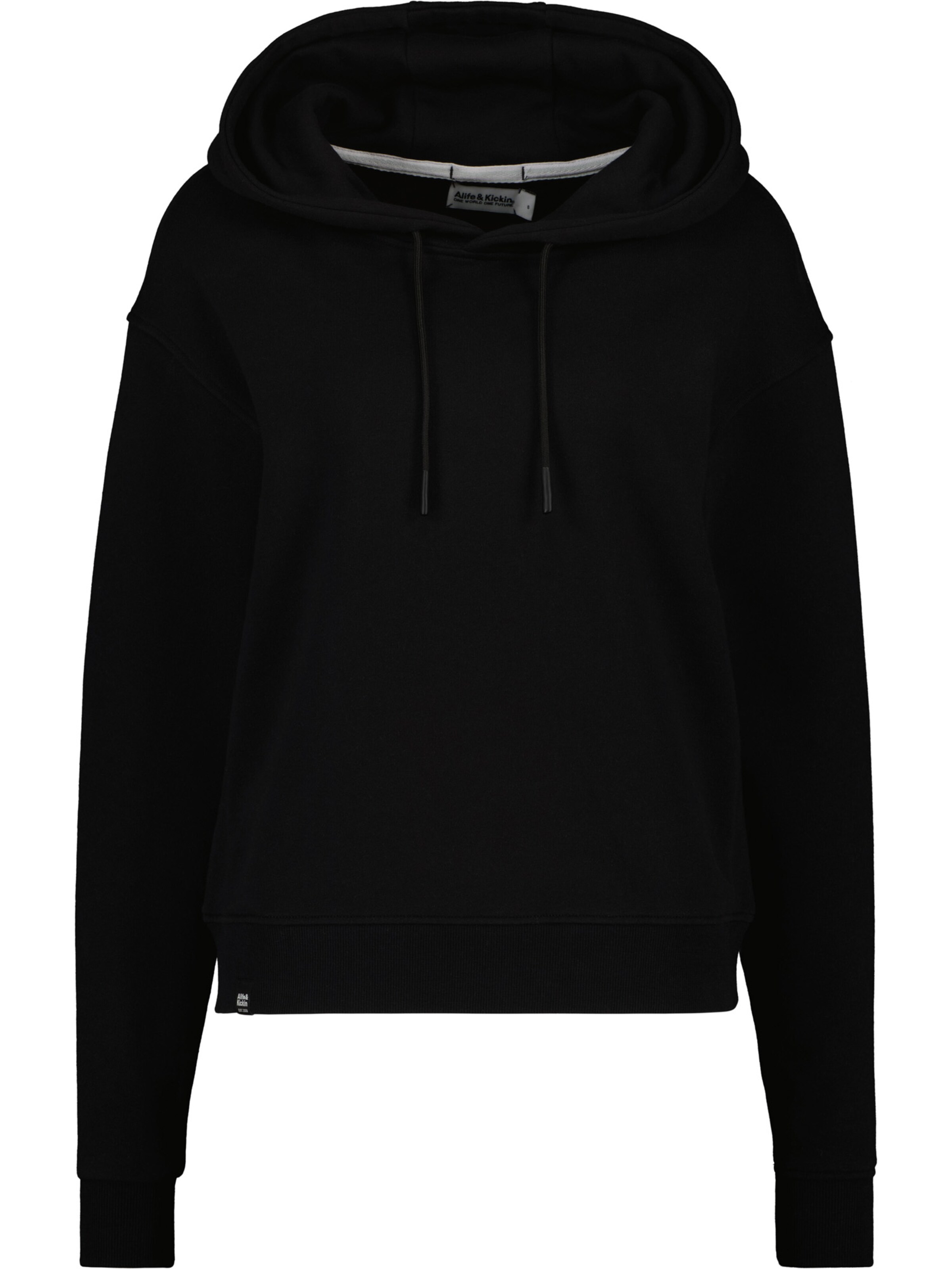 alife & kickin Μπλούζα φούτερ 'Thanee' σε μαύρο: μπροστά