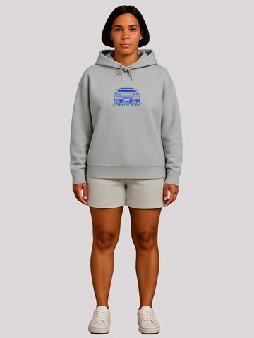 F4NT4STIC Trui 'Retro Car Japanese Streetstyle' in Grijs