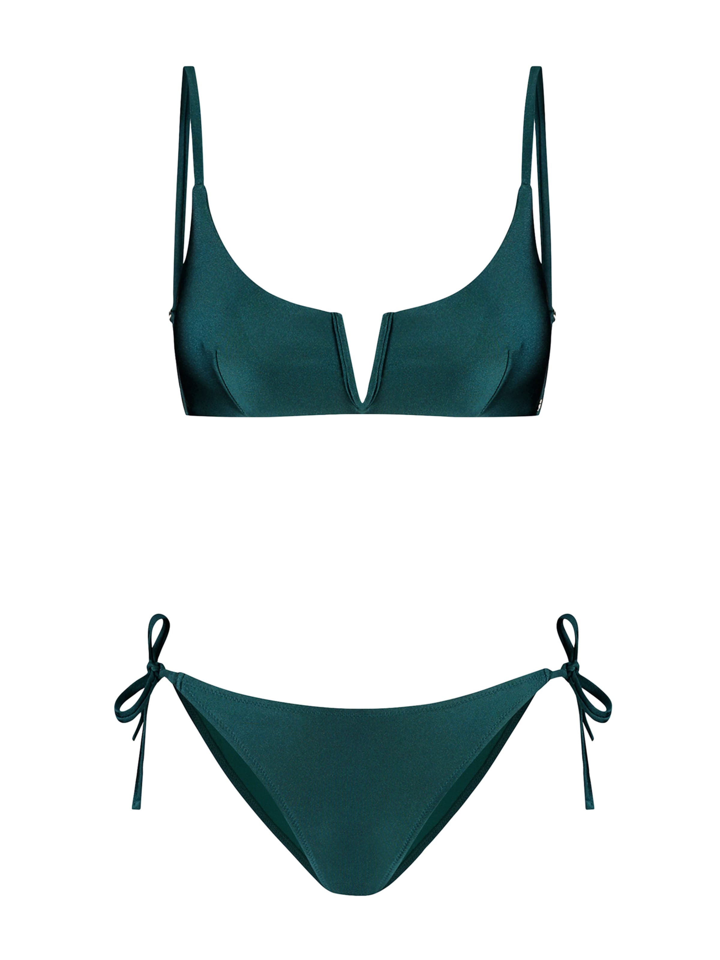 Shiwi Balkonetové Bikiny - Zelená: predná strana