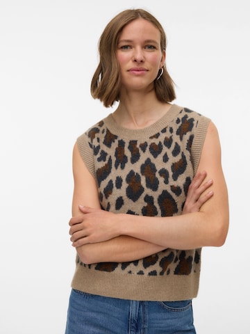 Pull-over 'VMLEILA' VERO MODA en beige : devant