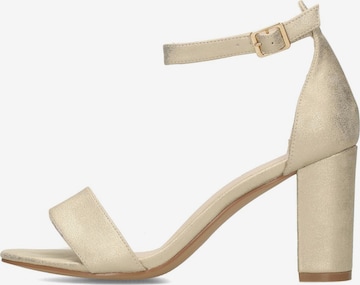 POSH by Poelman Sandalen met riem 'Laurie' in Goud: voorkant