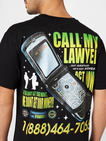 MARKET T-Shirt 'CALL MY LAWYER ACT NOW' in Schwarz