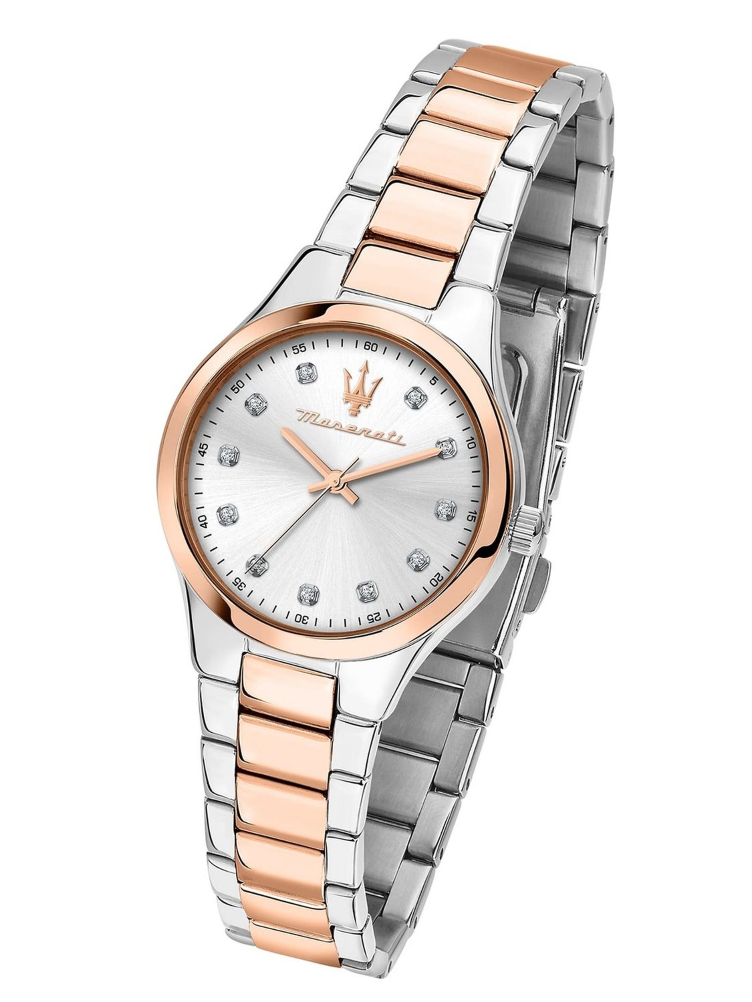 Maserati Analoog horloge in Zilver: voorkant