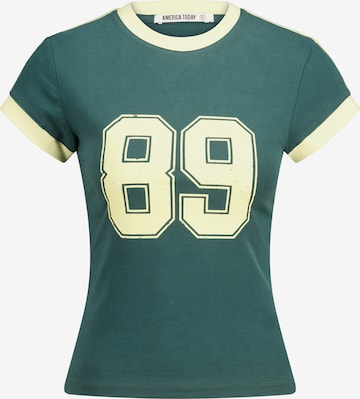 America Today T-Shirt in Grün: Vorderseite