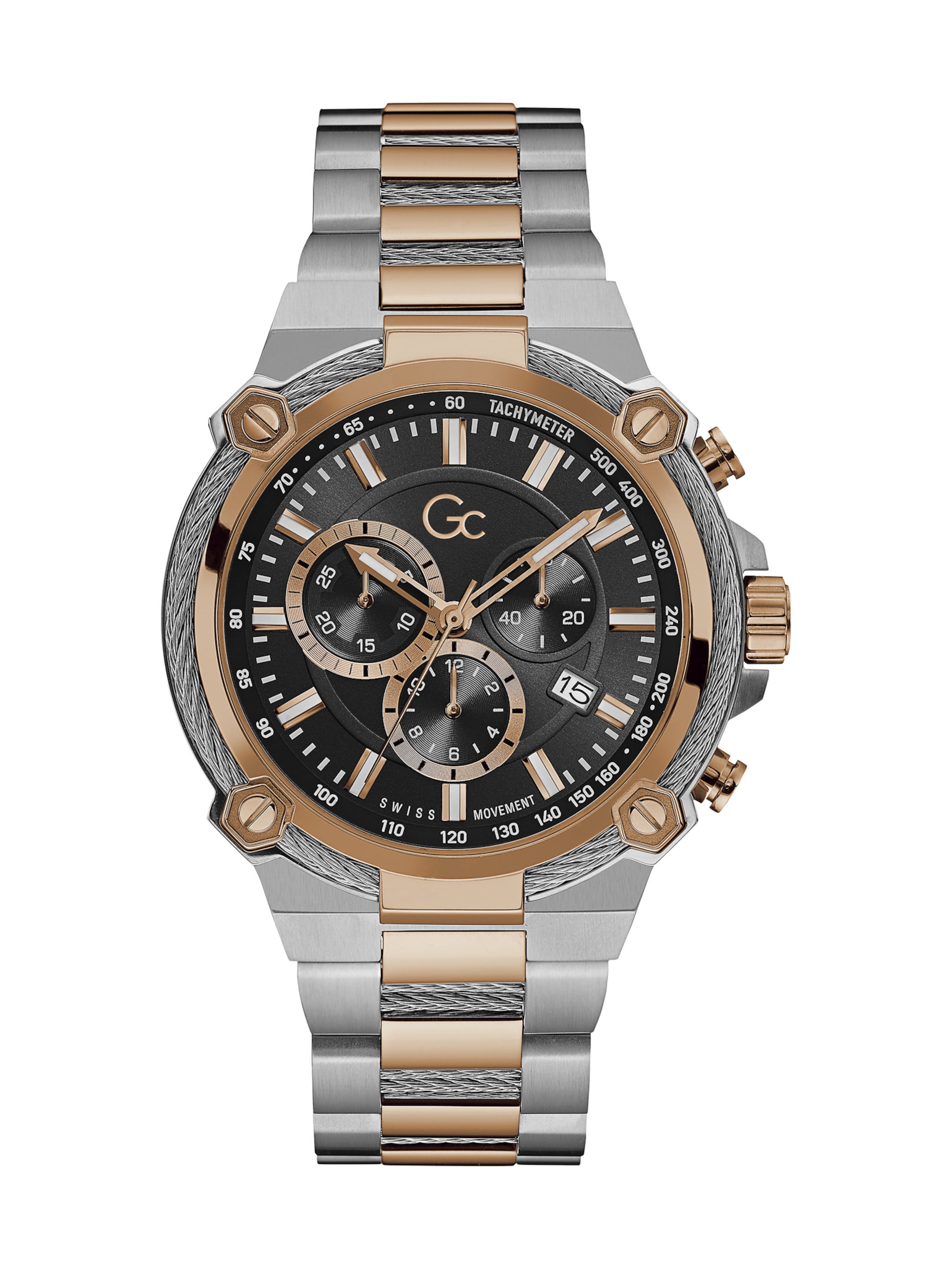 Gc Analogt ur 'CableForce' i sort: forside