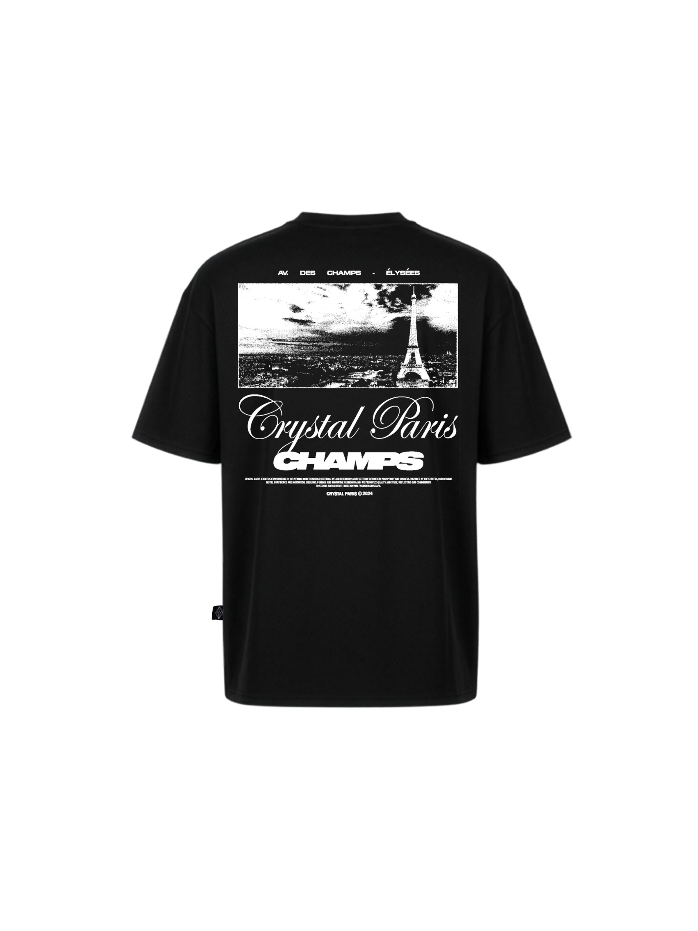 Crystal Paris Shirt 'Laville' in Zwart