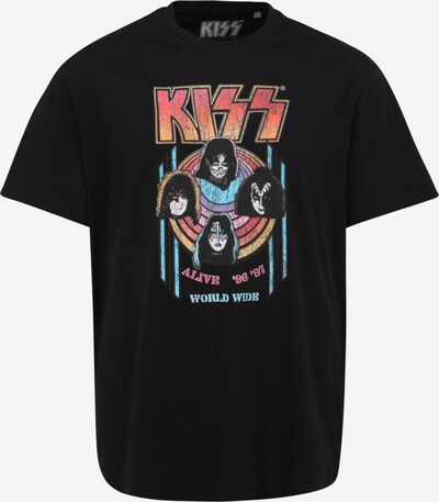 Tricou 'KISS' Only & Sons Big & Tall pe albastru deschis / mov deschis / portocaliu / portocaliu somon / negru, Vizualizare produs