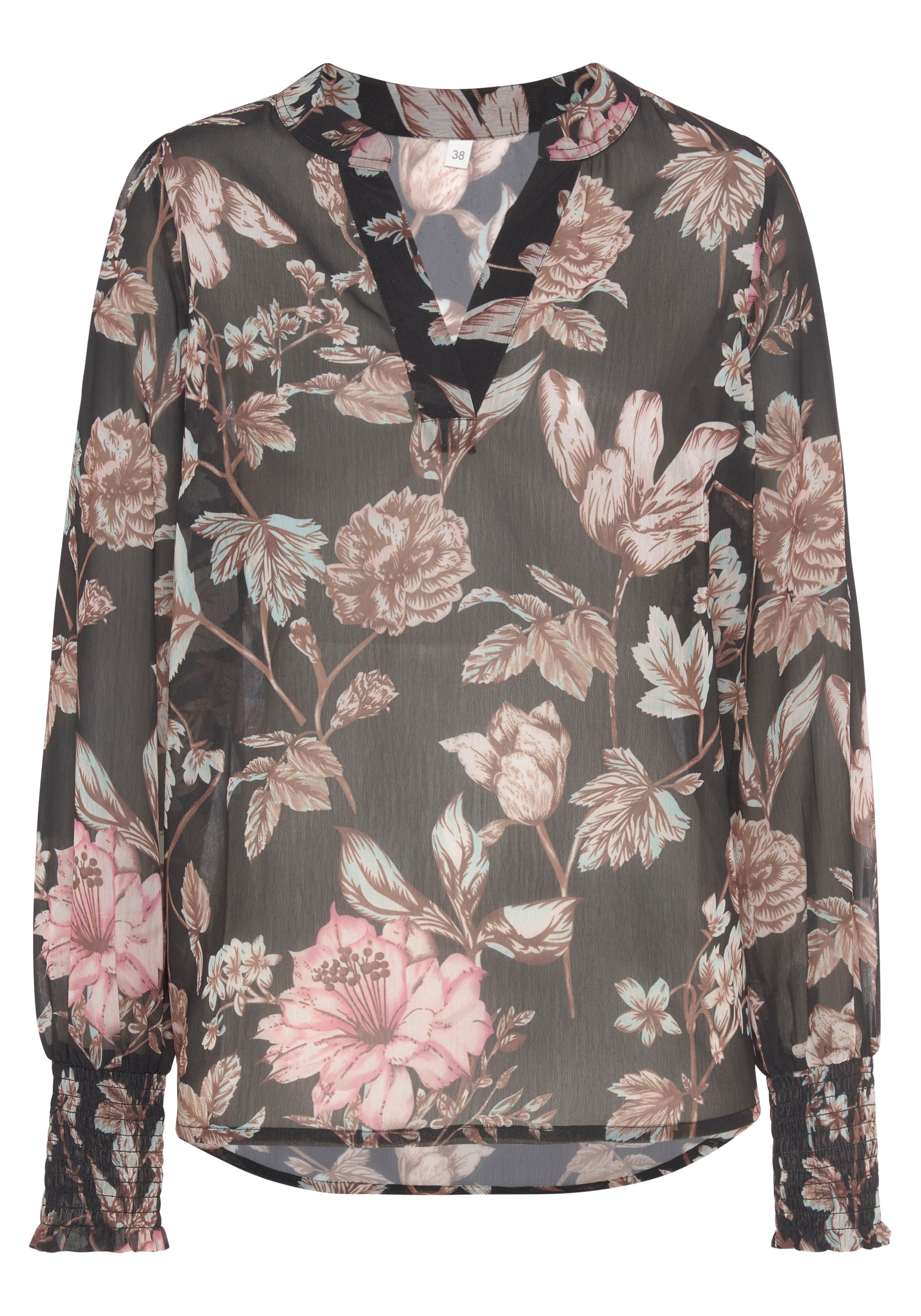 LASCANA Блуза в зелено: отпред