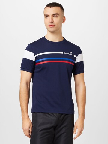 T-Shirt fonctionnel 'PLUG' Sergio Tacchini en bleu : devant