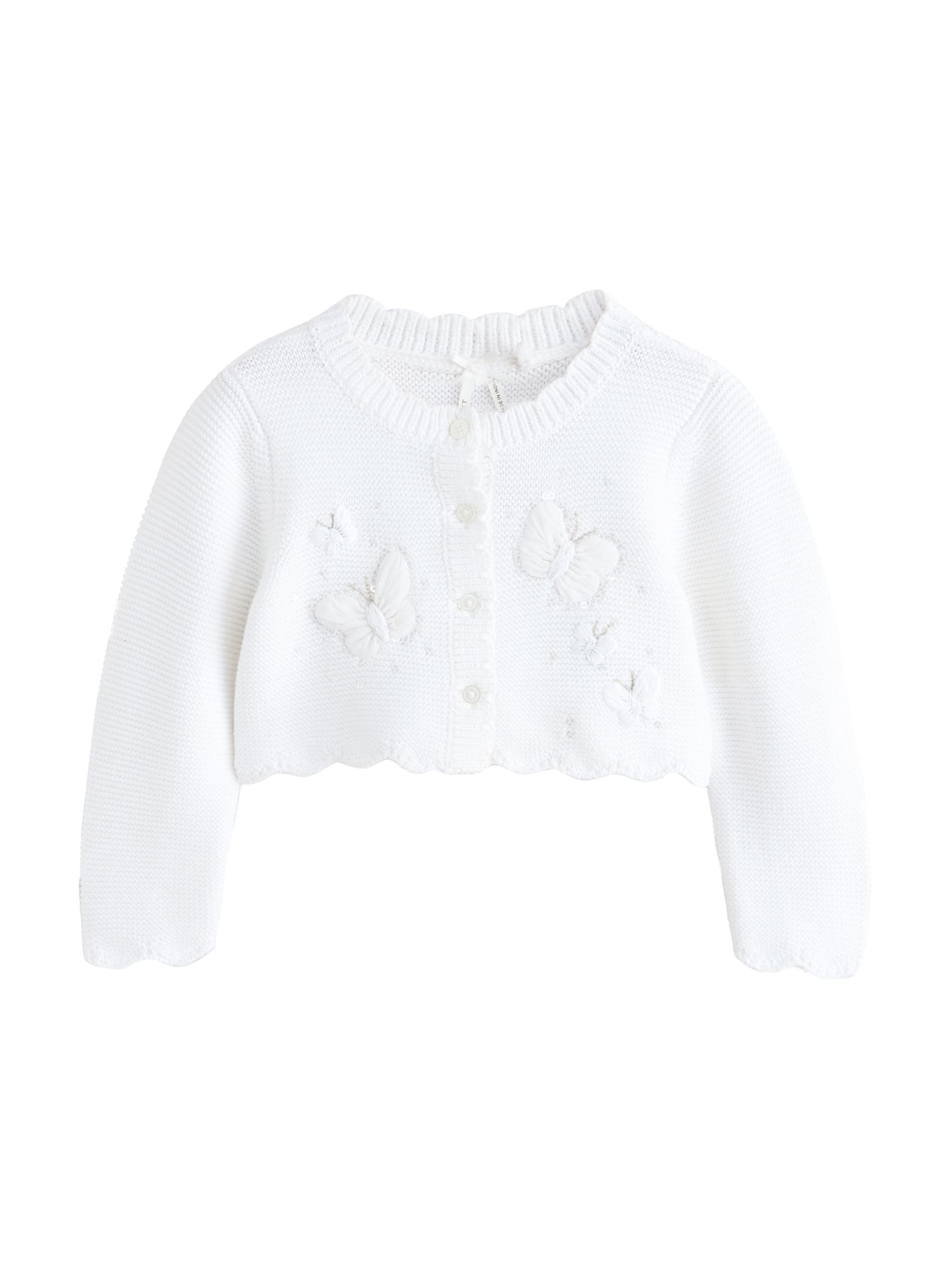 Next Strickjacke in Weiß: Vorderseite