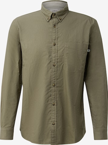 s.Oliver Hemd in Grün: Vorderseite