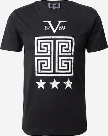 juoda 19V69 ITALIA Marškinėliai 'Rafael': priekis