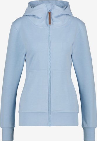 Alife and Kickin Zip-Up Hoodie 'Yasmina' in Blue: front