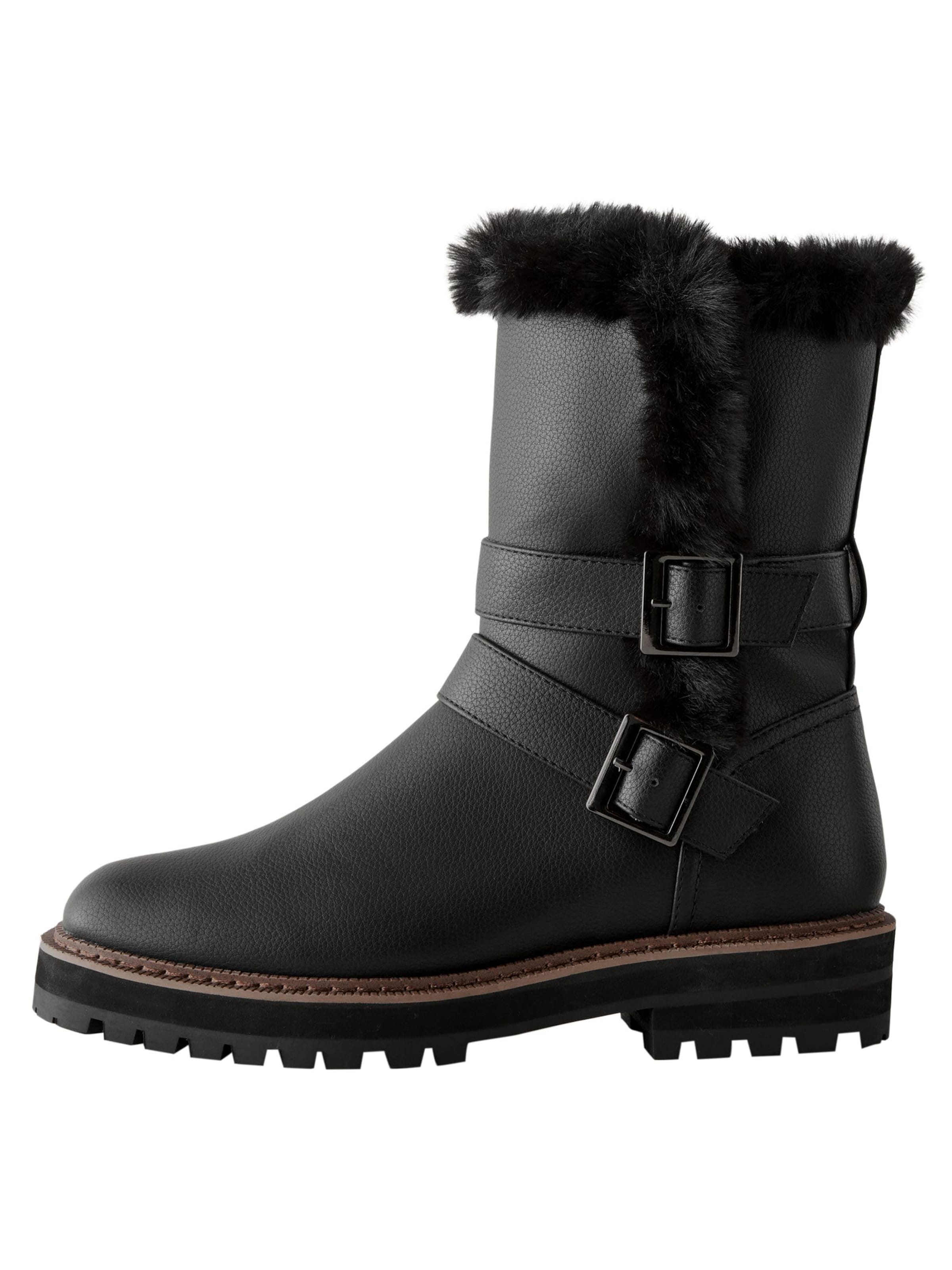 Next Boots σε μαύρο: μπροστά