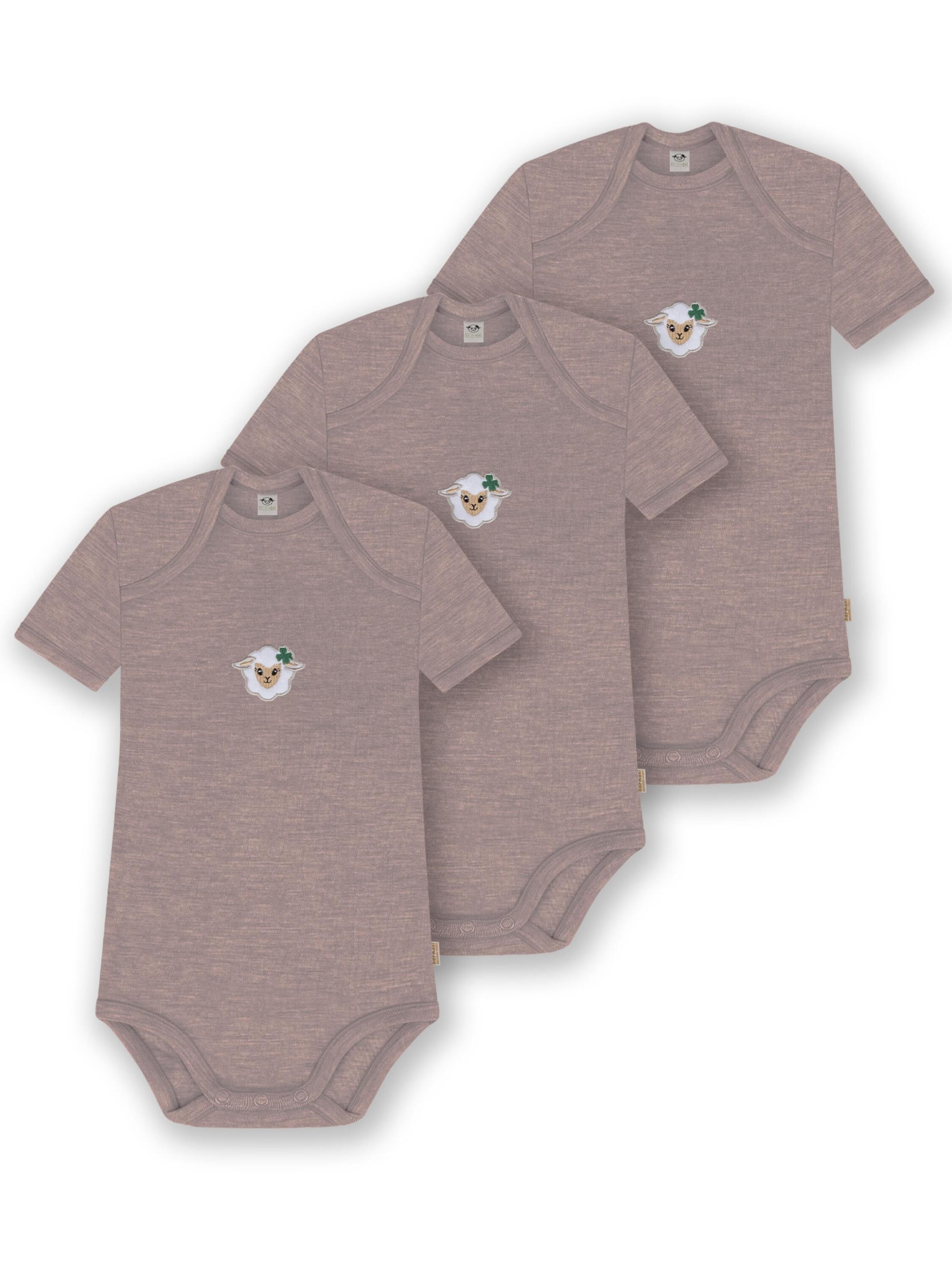 Barboteuse / body 'Tauranga' normani en rose : devant