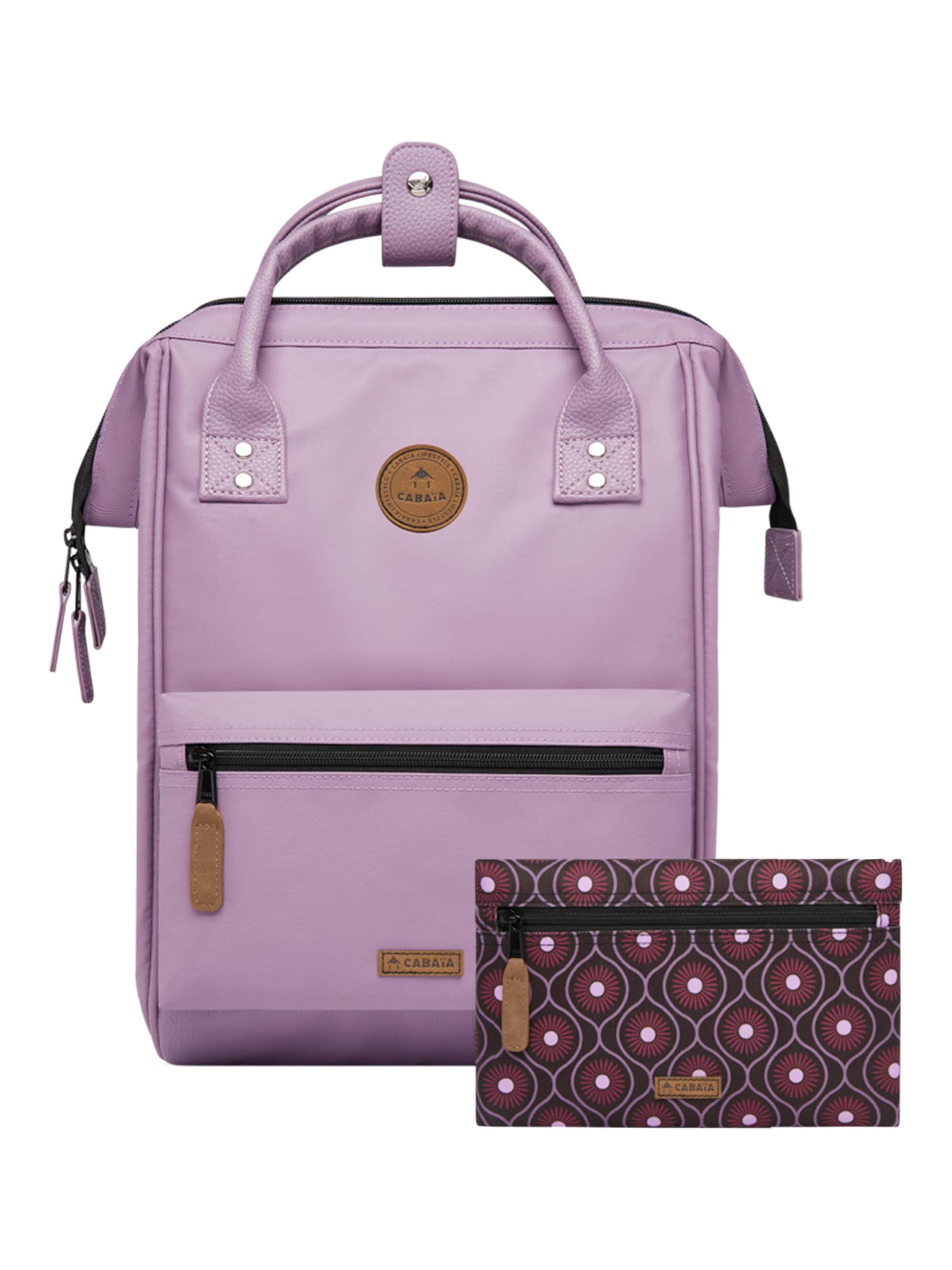 Cabaia Backpack 'Adventurer' in Purple: front