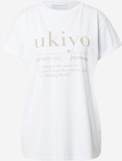 Karo Kauer Shirt 'Ukiyo' in hellbeige / weiß, Produktansicht